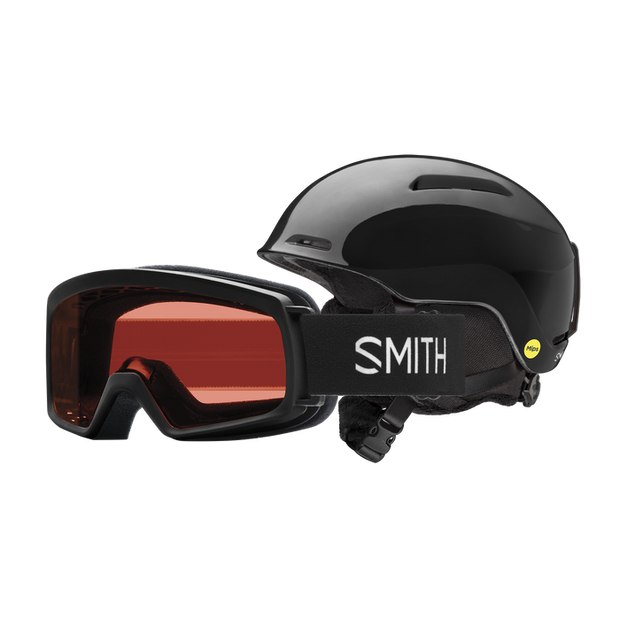 Smith Youth Glide Jr Mips Helmet/Rascal Goggle Combo - BLACK