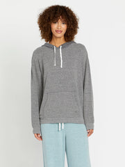 Volcom Women's Lived In Lounge Frenchie Hoodie - BLACK