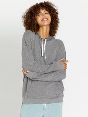 Volcom Women's Lived In Lounge Frenchie Hoodie - BLACK