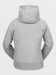 Volcom Women's V.Co Air Layer Thermal Hoodie - GREY