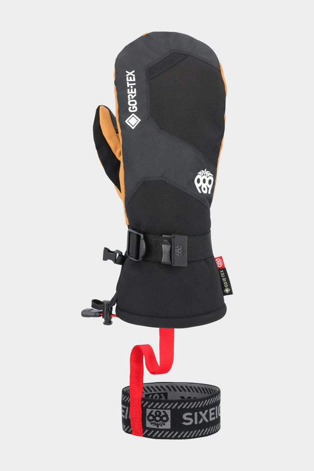 686 GORE-TEX Leather Linear Mitt - BLACK