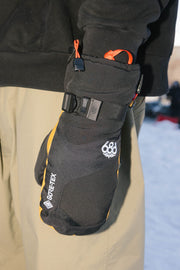 686 GORE-TEX Leather Linear Mitt - BLACK