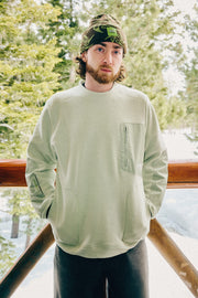 686 HUF Fleece Crewneck - GREEN