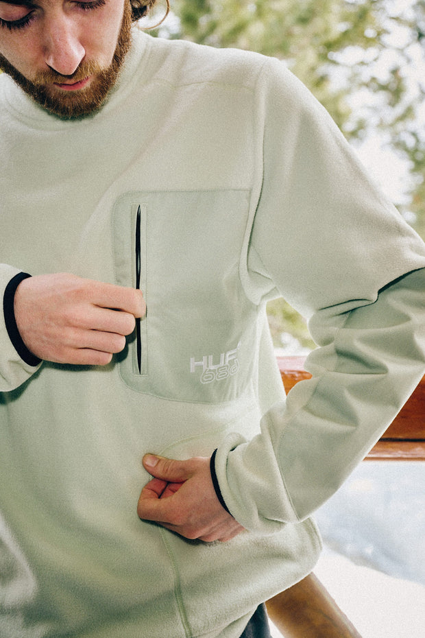 686 HUF Fleece Crewneck - GREEN