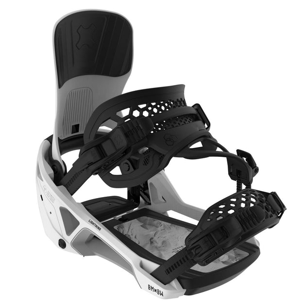 Bent Metal Lightning Supermatic Snowboard Bindings 2026 - WHITE