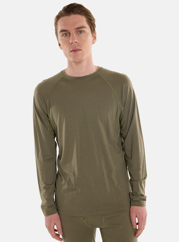 Burton Phayse Merino Base Layer Crewneck - GREEN