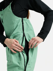 Burton Women's [ak] Kimmy GORE‑TEX 3L Stretch Bib Pants 2026 - green