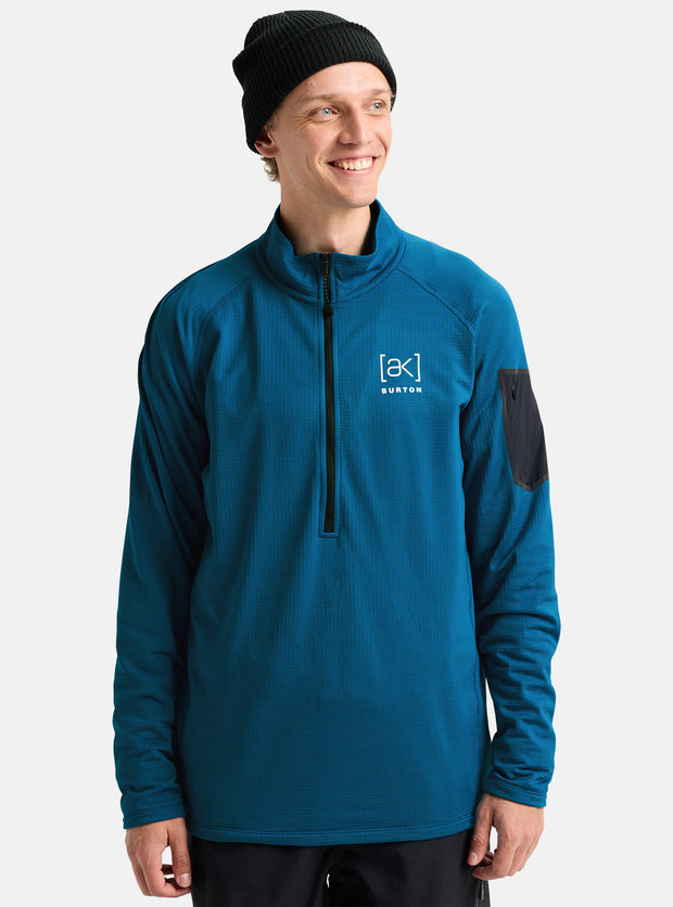 Burton [ak] Helium Grid Half-Zip Fleece - BLUE