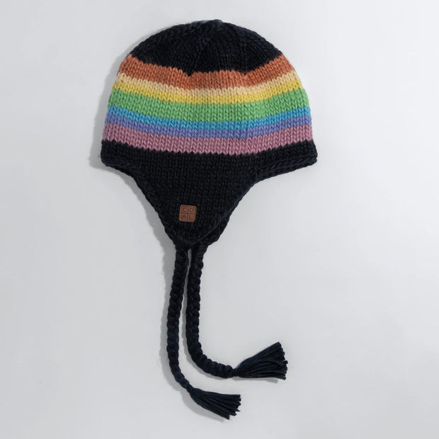 Coal Dori Earflap Beanie - BLACK