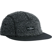 Coal Linus Fleece 5 Panel Cap - BLACK