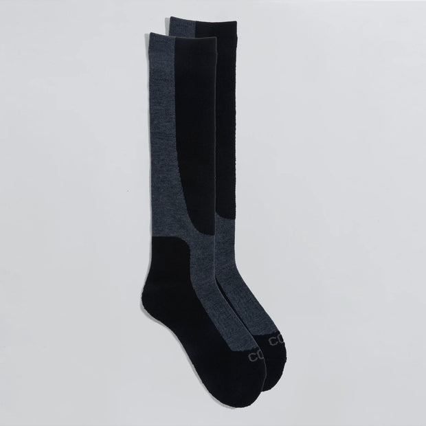 Coal The Midweight Snow Sock – Wool Blend - BLACK