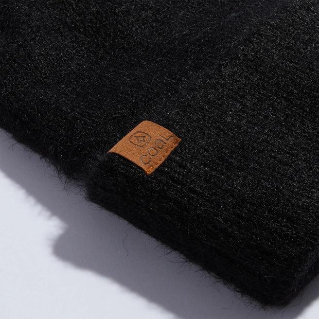 Coal The Pearl Fuzzy Knit Beanie - BLACK