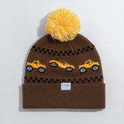 Coal The Toy Bin Kids Pom Beanie - BROWN