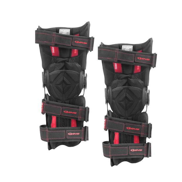 EVS RS9 Knee Brace Pair - BLACK