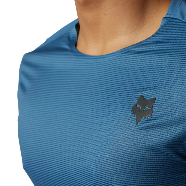 Fox Flexair Ascent Short Sleeve Jersey - BLUE