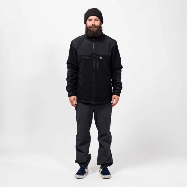 Jones Base Camp Recycled Fleece Jacket - BLACK