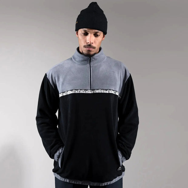 Jones Fleece Half Zip Pullover - BLACK