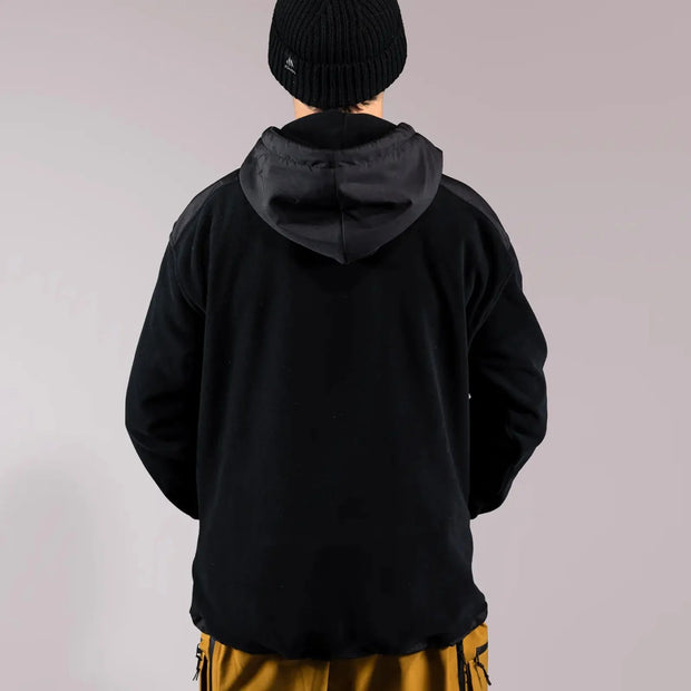 Jones Fleece Hoodie - BLACK