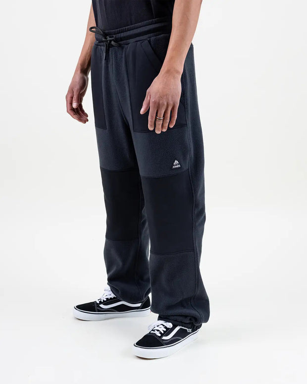 Jones Lodge Recycled Fleece Pants - BLACK