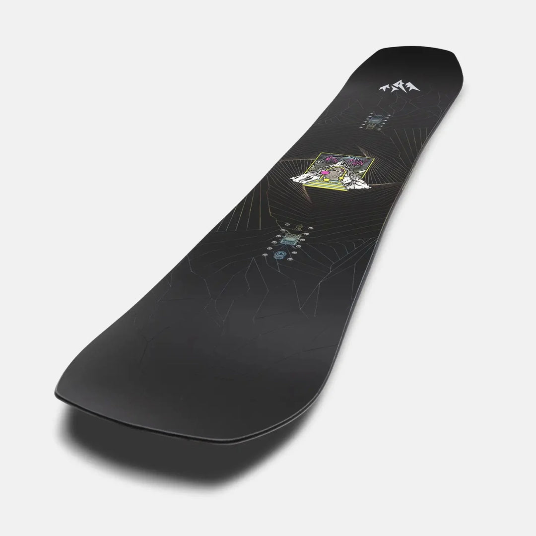jones all mountain snowboard Men's Twin 2026 Buzz's Boards this snowboard floats naturally in powder while guaranteeing excellent grip on hard snow Jones Mountain Twin Snowboard 2025
