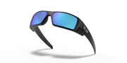 Oakley Gascan Sunglasses - Matte Black Frame, Prizm Sapphire Polarized Lenses