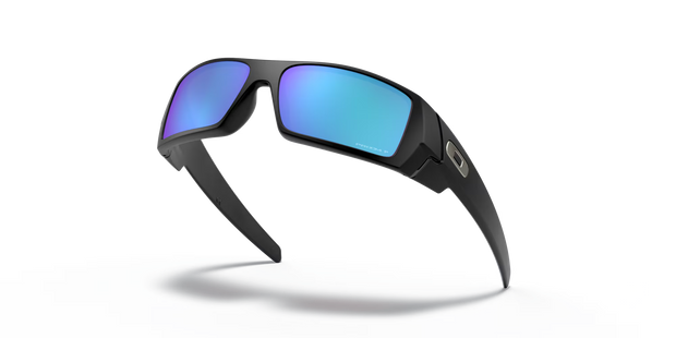 Oakley Gascan Sunglasses - Matte Black Frame, Prizm Sapphire Polarized Lenses