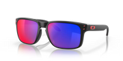 Oakley Holbrook Sunglasses - Matte Black Frame, Red Iridium Lenses