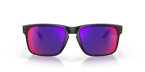 Oakley Holbrook Sunglasses - Matte Black Frame, Red Iridium Lenses