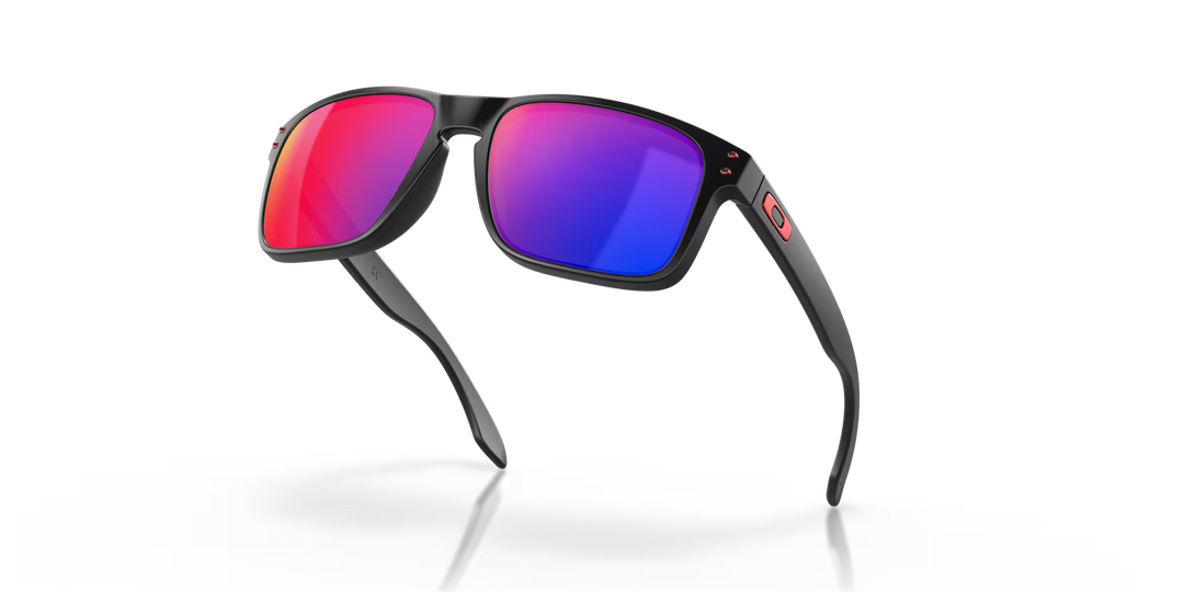 小物 Oakley Holbrook Red Iridum Oakley Holbrook Sunglasses - Matte Black Frame, Red Iridium Lenses