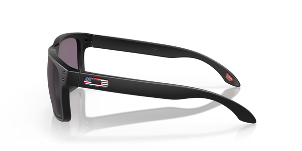 Oakley Holbrook Sunglasses - Matte Black Frame/Red USA Flag, Prizm Grey Lenses