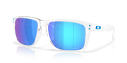 Oakley Holbrook XXL Sunglasses -  Polished Clear Frame, Prizm Sapphire Polarized Lenses