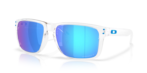 Oakley Holbrook XXL Sunglasses -  Polished Clear Frame, Prizm Sapphire Polarized Lenses