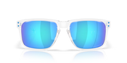 Oakley Holbrook XXL Sunglasses -  Polished Clear Frame, Prizm Sapphire Polarized Lenses