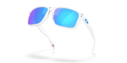 Oakley Holbrook XXL Sunglasses -  Polished Clear Frame, Prizm Sapphire Polarized Lenses