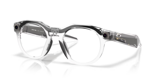 Oakley Meta HSTN Transitions Glasses - Transitions Grey / Transitions Lenses, Clear Frame