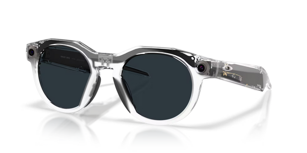 Oakley Meta HSTN Transitions Glasses - Transitions Grey / Transitions Lenses, Clear Frame