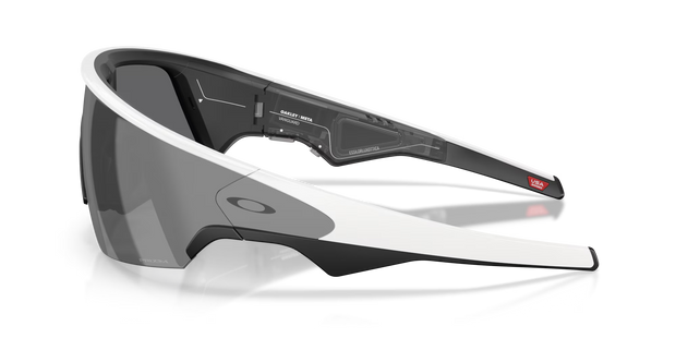 Oakley Meta Vanguard Sunglasses - White Frame, Prizm Black Lenses