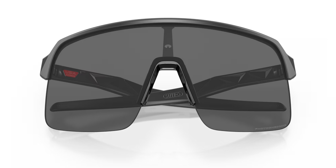 Oakley Sutro Lite Sunglasses - Matte Carbon Frame, Clear to Black