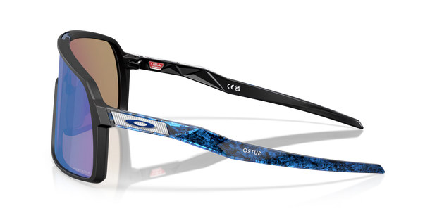 Oakley Sutro Sunglasses - Matte Black Frame, Prizm Sapphire Lenses