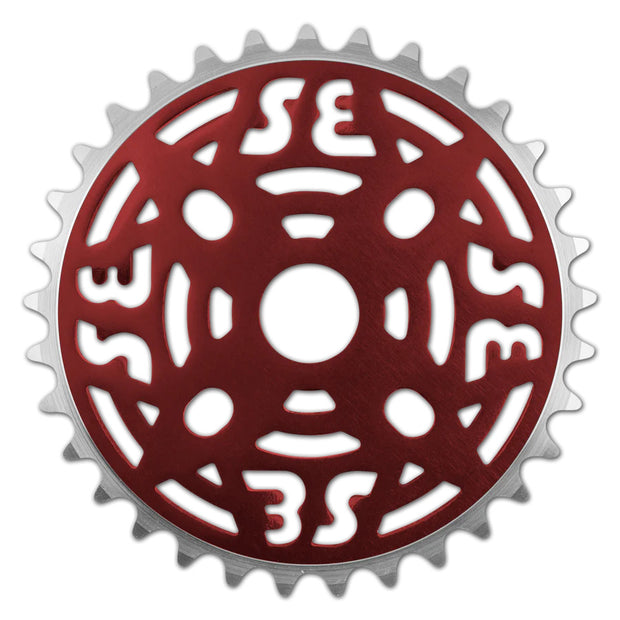 SE Bikes Alloy Sprocket Chainring 33T 1/8 - RED