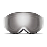 Smith I/O MAG S White Chunky Knit + ChromaPop Sun Platinum Mirror Lens