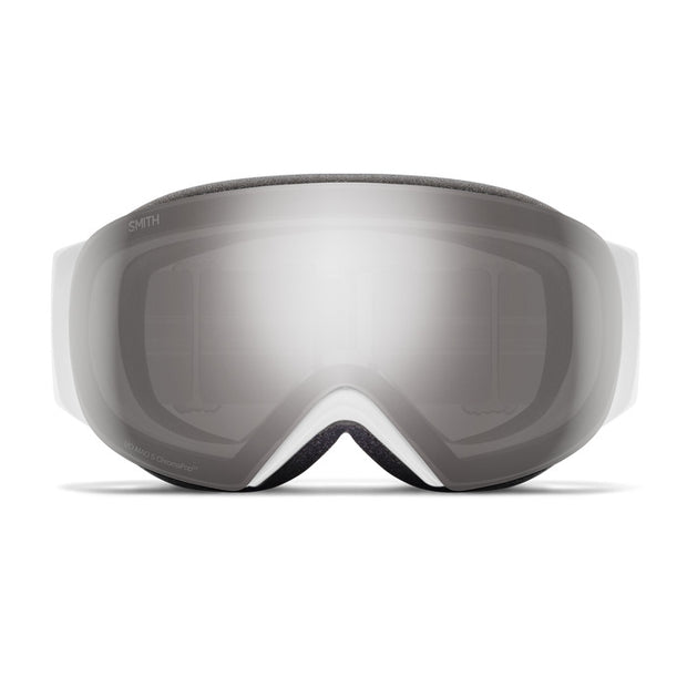 Smith I/O MAG S White Chunky Knit + ChromaPop Sun Platinum Mirror Lens