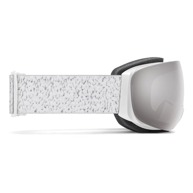 Smith I/O MAG S White Chunky Knit + ChromaPop Sun Platinum Mirror Lens