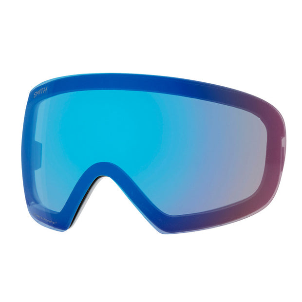 Smith I/O MAG S Goggles - White Chunky Knit + ChromaPop Everyday Rose Gold Mirror Lens