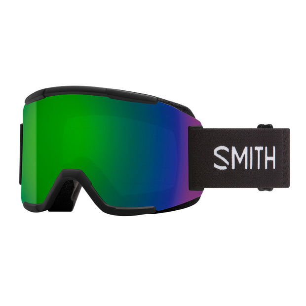Smith Squad Goggles - Black + ChromaPop Sun Green Mirror Lens
