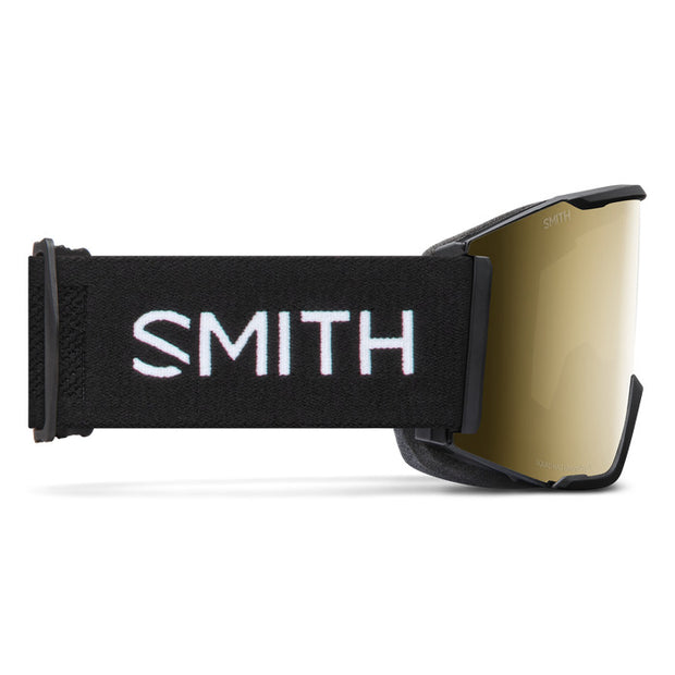 Smith Squad Mag Black + ChromaPop Sun Black Gold Mirror Lens