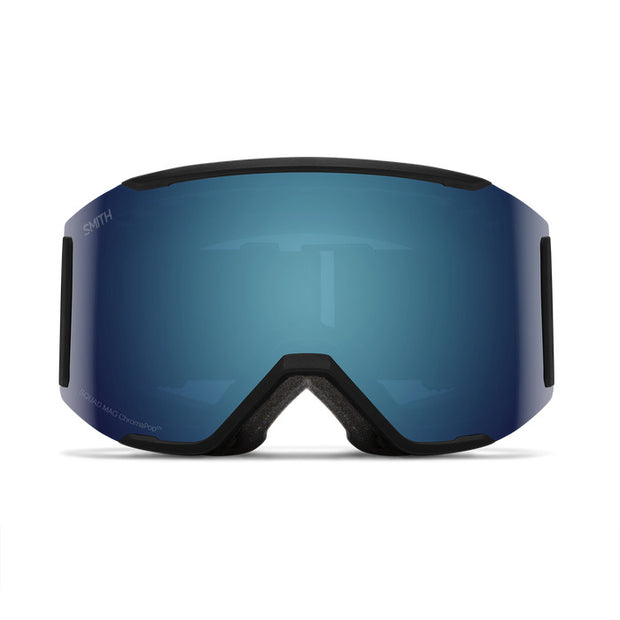 Smith Squad Mag Black + ChromaPop Sun Blue Mirror Lens