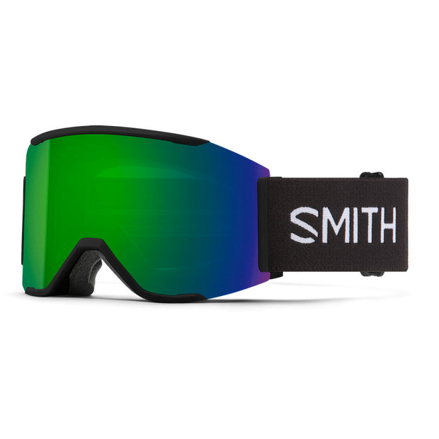 Smith Squad Mag Black + ChromaPop Sun Green Mirror Lens
