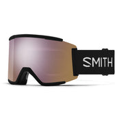 Smith Squad XL Goggles - Black + ChromaPop Everyday Rose Gold Mirror