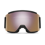 Smith Squad XL Goggles - Black + ChromaPop Everyday Rose Gold Mirror